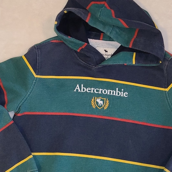 Boy's Abercrombie Kids Striped Hoodie 11/12 - Picture 2 of 4